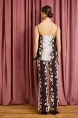 Cheyenne Linear Floral Stripe Pants Set