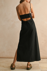 Tan Nash Linen Maxi Dress Maxi Dress