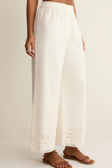 Antique White Scout Embroidered Pant Pant