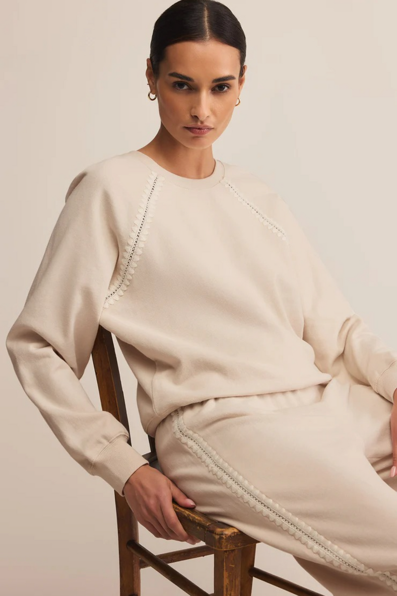 Gray All Around Embroidered Sweatshirt Sweatshirt