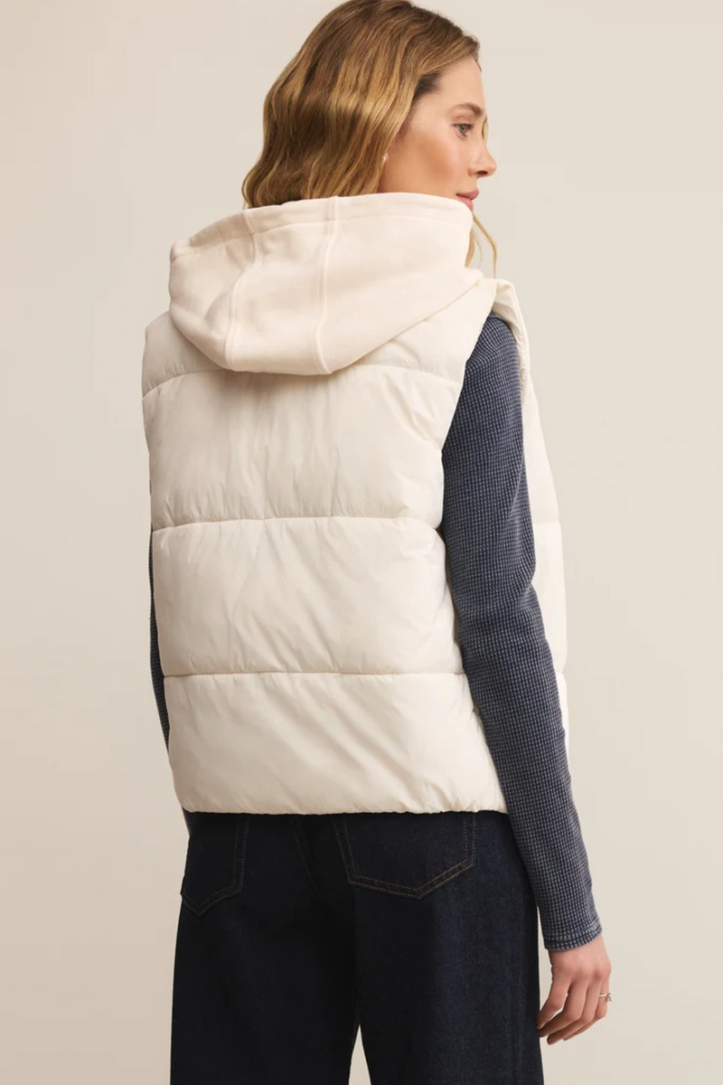 Light Gray Essential Puffer Vest Puffer Vest