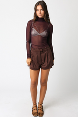 Lavender Charli Mesh Top Top