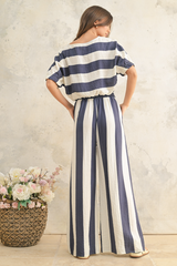 Light Gray Young Striped Top Top