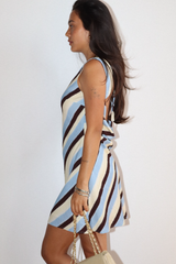 Light Gray The Diagonal Dream Mini Dress Mini Dress