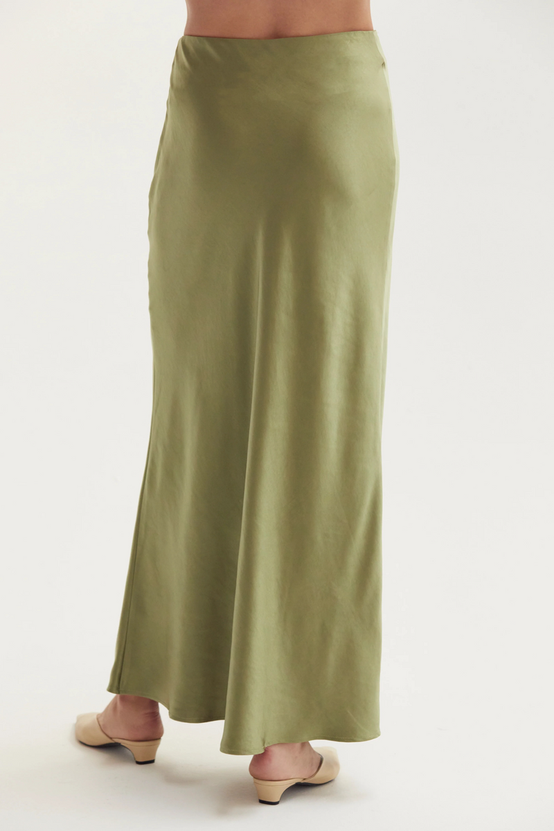 Gabrielle Satin Maxi Skirt