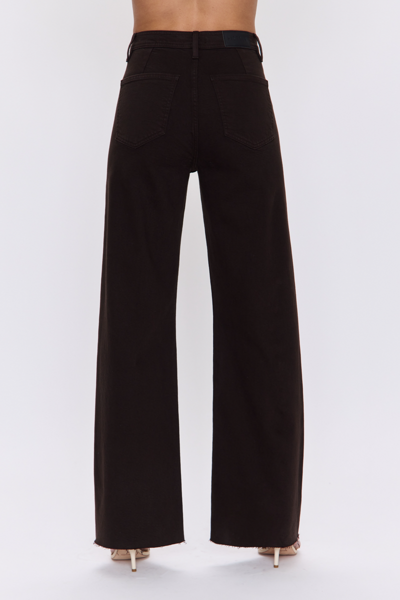 Lavender Penny High Rise Wide Jean | Mocha Jeans