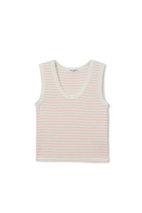 Light Gray Kendra Brushed Sweater U-Neck Tank Tank