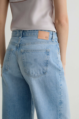 Light Gray Adria Low-Rise Wide Leg | Mondrian Jeans