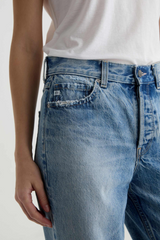 Light Gray Billie Low Slung Straight Leg | Sierra Meadow Jeans