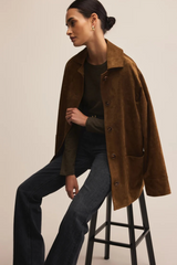 Light Gray Decker Suede Chore Jacket Jacket