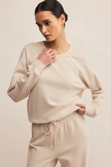 Light Gray All Around Embroidered Sweatshirt Sweatshirt