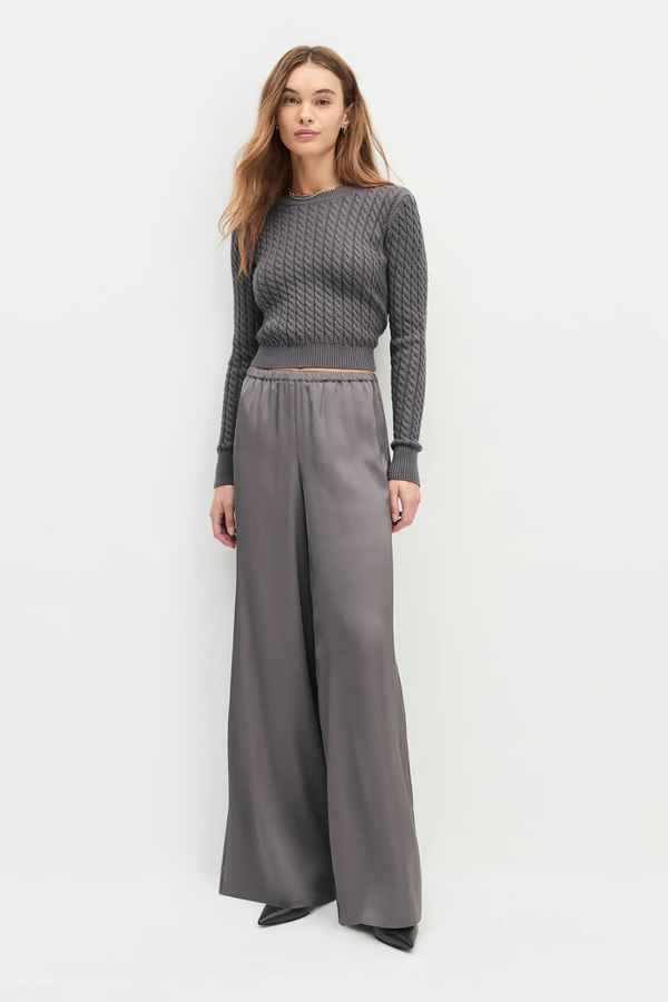 Beige The Effortless Wide Leg Pant Pant