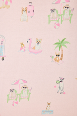 Light Gray Pupcation Palms Sunnies & Sunshine PJ Shorts PJ Shorts
