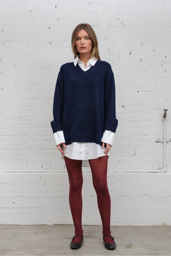Gray Franklin Sweater Shirt Dress Mini Dress
