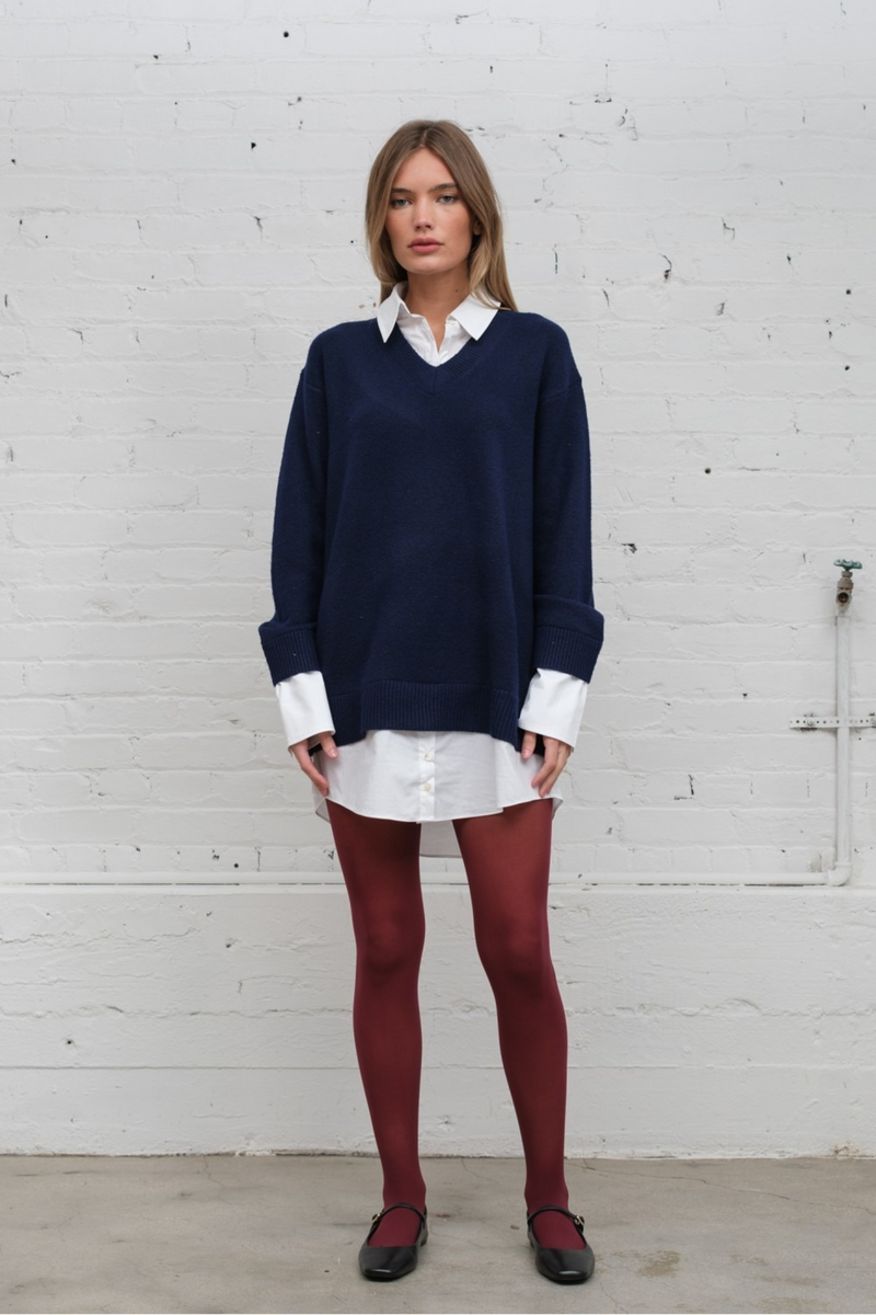Gray Franklin Sweater Shirt Dress Mini Dress