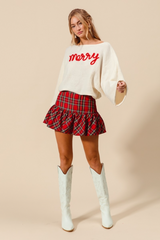 Wheat Merry Mini Balloon Skirt Mini Skirt