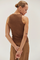Sienna Liv Shirred Knit Top Top