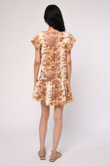 Lavender Rae Mini Dress in Kentish Floral Print Mini Dress