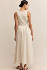 Light Gray Charlotte Rib Midi Dress Maxi Dress