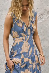 Gray Malene Bloom Floral Maxi Dress Maxi Dress