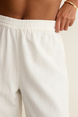 Antique White Scout Embroidered Pant Pant