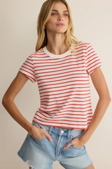 Gray Junie Striped Tee Tee