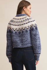 Light Gray North Sea Fairisle Cardigan Cardigan