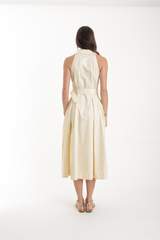 White Smoke Zarae Solid Dress Midi Dress