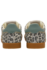 White Smoke Elan Safari Sneaker | Snow Leopard/Light Caramel/Gold/Green Mist Sneaker