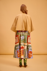 Tan Capelet Jacket
