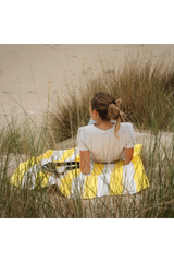 Dark Gray Boracay Yellow - Quick Dry Towels Beach Towel