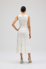 Light Gray Jasper Dress Midi Dress
