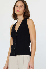 Black Sutherland Sweater Vest Sweater Vest