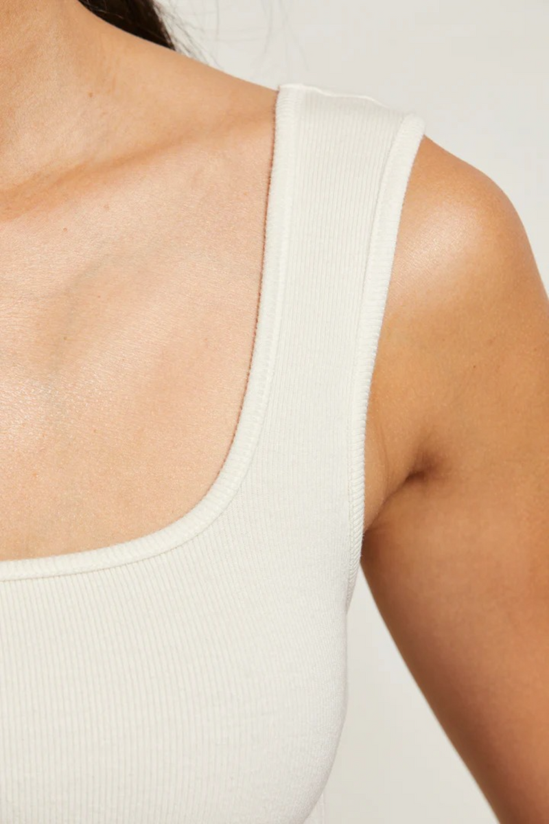 Wheat Kaitlyn Lux Rib Binded Tank Tank