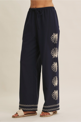 Light Gray Shore Thing Linen Pants Pant