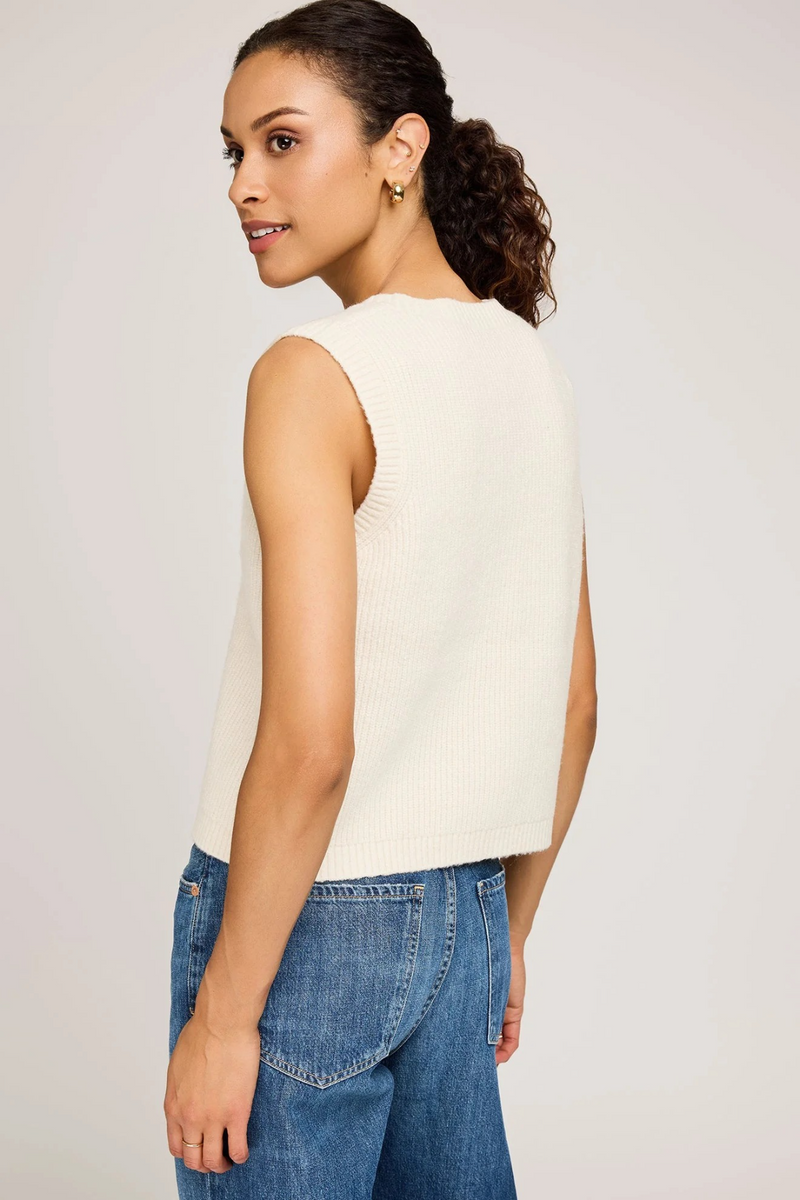 Light Gray Winnie Knit Vest Vest