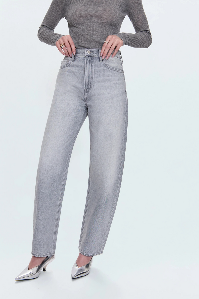 Lavender Wes High Rise Barrel Jean | Enigma Jeans