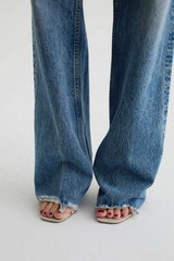 Light Gray Billie Low Slung Straight Leg | Sierra Meadow Jeans