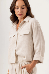 Lavender Weave Simona Shirt Top