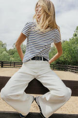 Light Gray Junie Striped Tee Tee