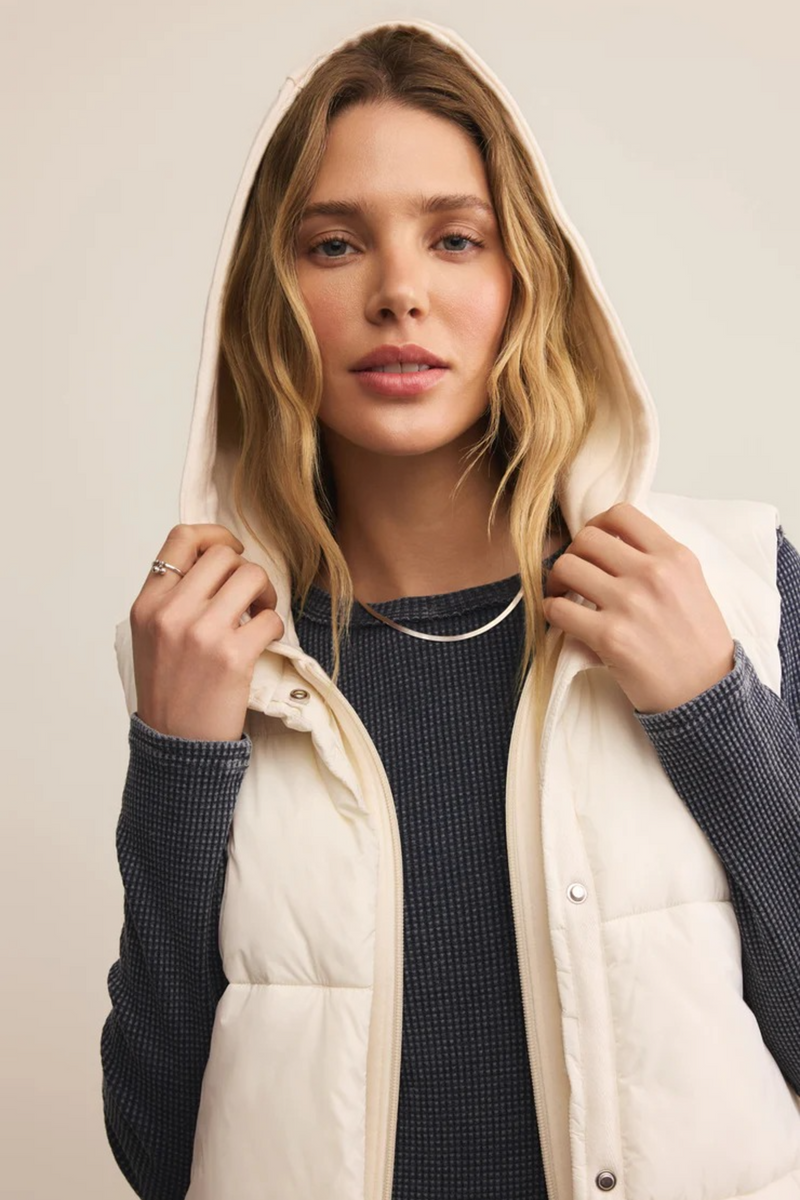 Dark Slate Gray Essential Puffer Vest Puffer Vest