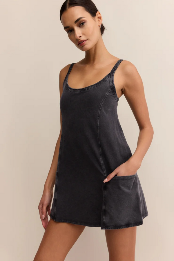 Dark Slate Gray Jet Set Mini Dress Mini Dress