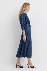 Light Gray The Lila Skirt Maxi Skirt