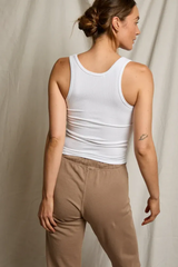 Gray London Ribbed Tank Tank