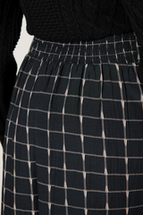 Black Amber Ankle Skirt in Saul Midi Skirt