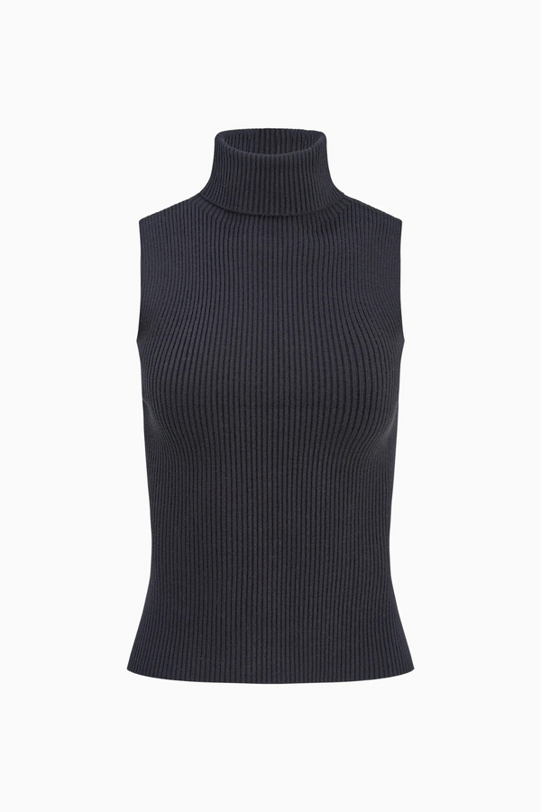 Snow Hope Knit Sleeveless Top Top