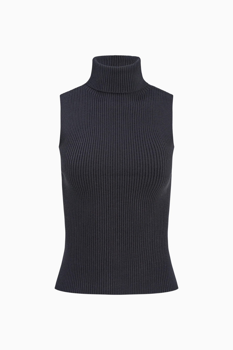 Snow Hope Knit Sleeveless Top Top