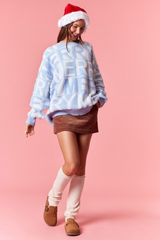 Light Pink MERRY 3D Yarn Detail Sweater Sweater