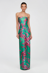 Lavender Cleo | Strapless Column Gown Formal Dress