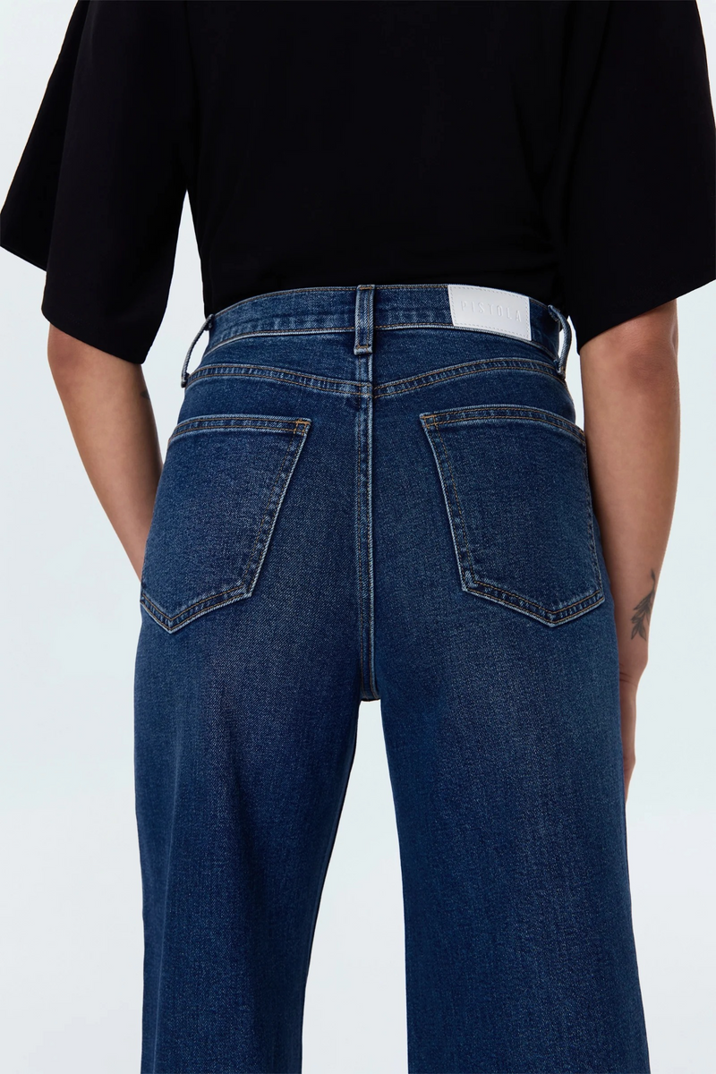 Lavender Lana Crop High Rise Ultra Wide Leg Jean | Broadway Jeans